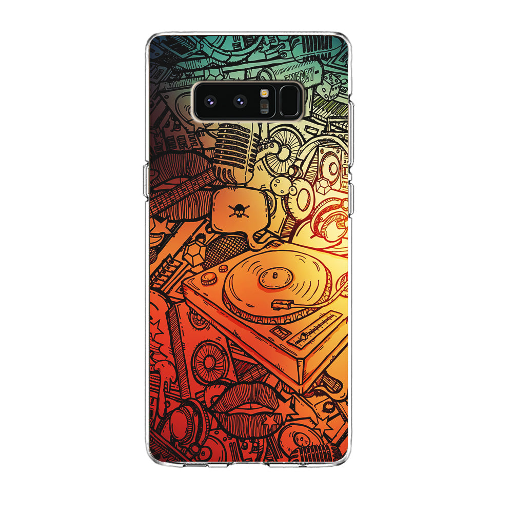 Music Graffiti Art Samsung Galaxy Note 8 Case