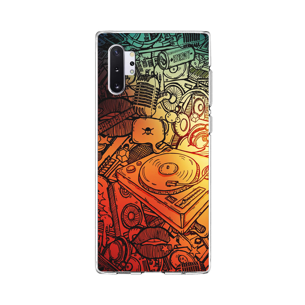 Music Graffiti Art Samsung Galaxy Note 10 Plus Case