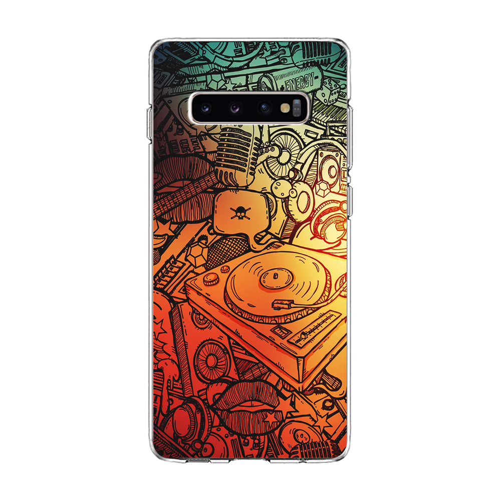 Music Graffiti Art Samsung Galaxy S10 Case