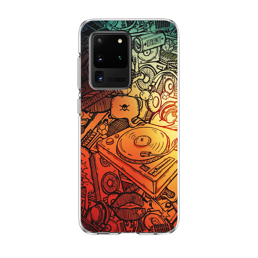 Music Graffiti Art Samsung Galaxy S20 Ultra Case