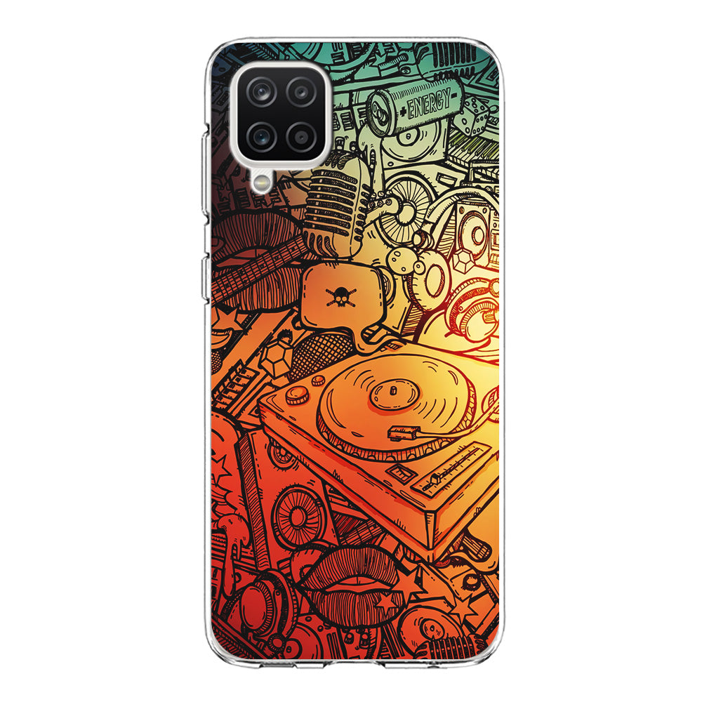 Music Graffiti Art Samsung Galaxy A12 Case