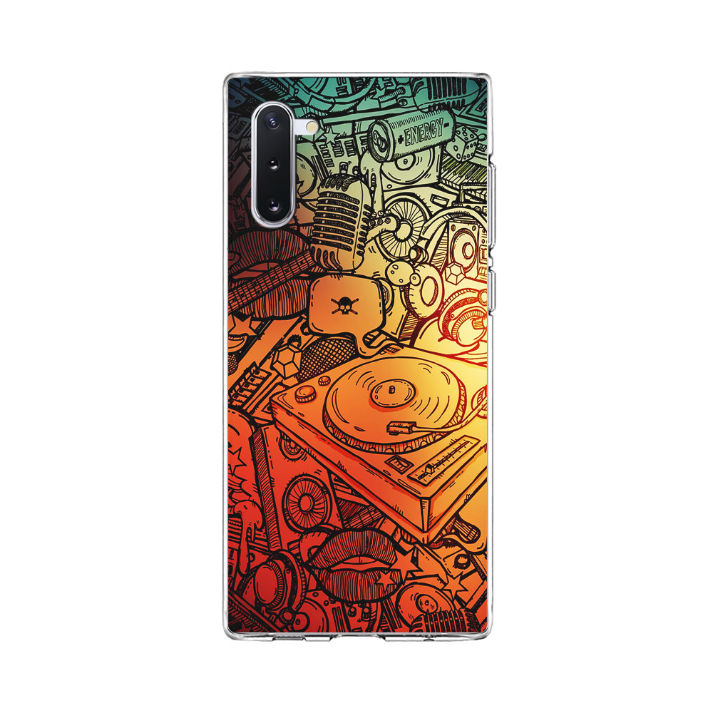 Music Graffiti Art Samsung Galaxy Note 10 Case