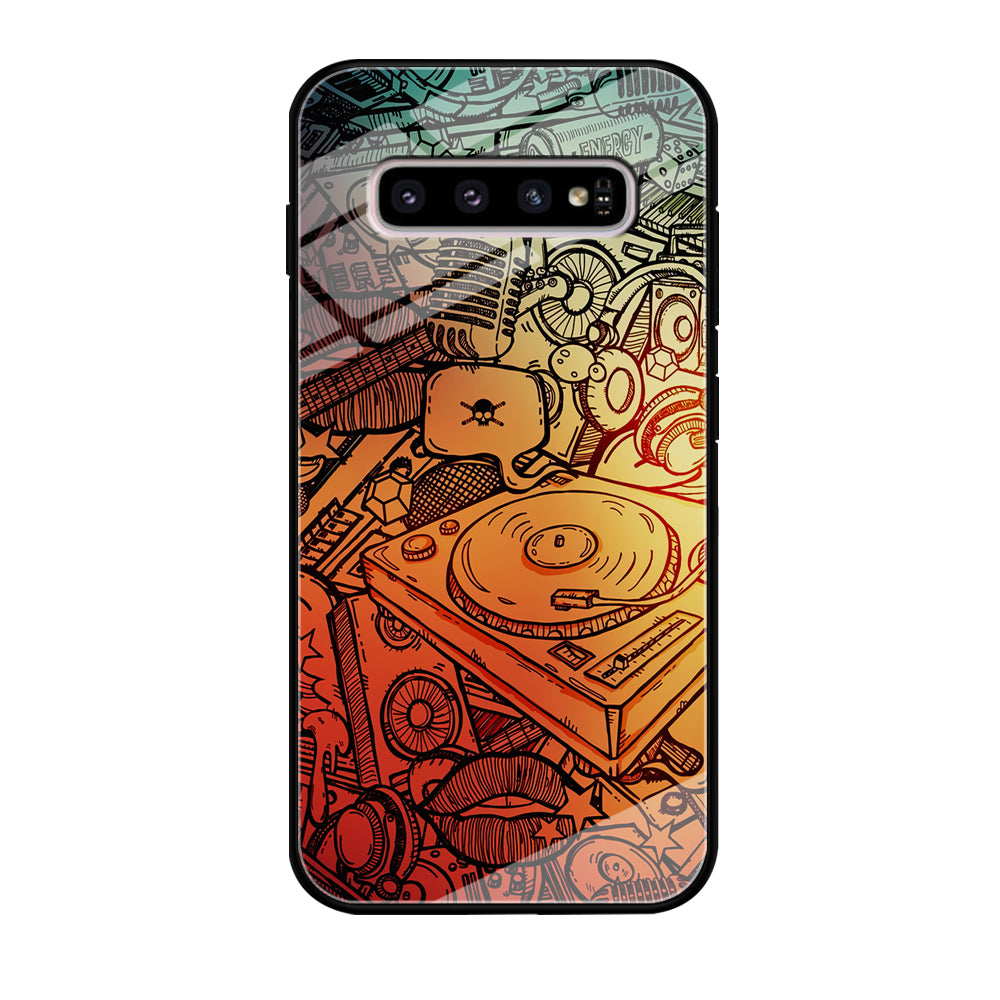 Music Graffiti Art Samsung Galaxy S10 Case