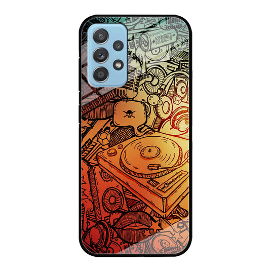 Music Graffiti Art Samsung Galaxy A52 Case