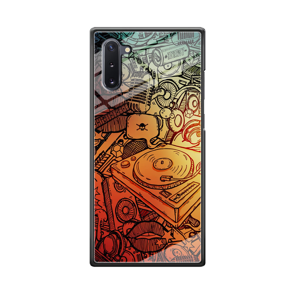 Music Graffiti Art Samsung Galaxy Note 10 Case