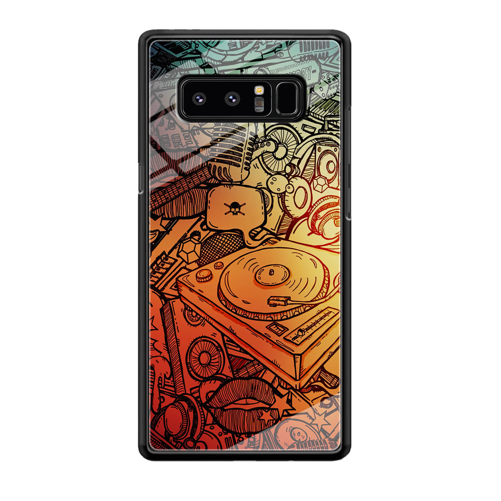 Music Graffiti Art Samsung Galaxy Note 8 Case