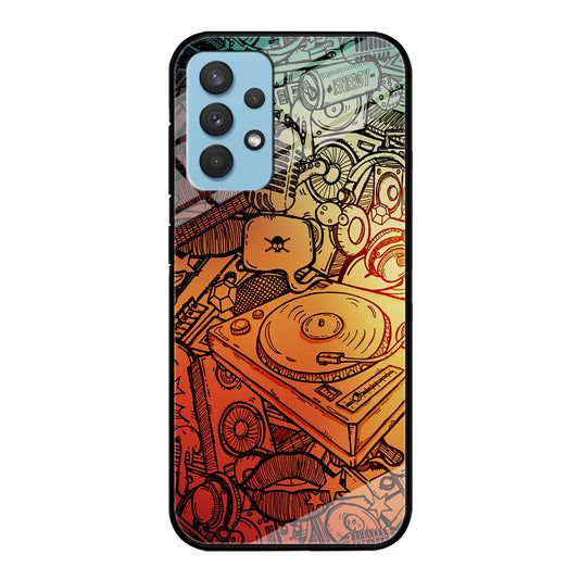 Music Graffiti Art Samsung Galaxy A32 Case