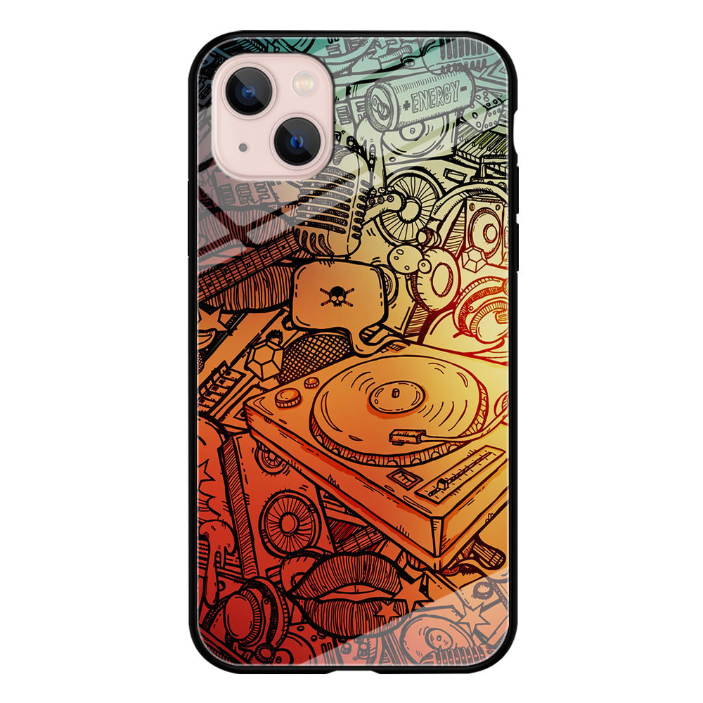 Music Graffiti Art iPhone 14 Plus Case