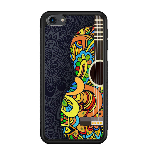 Music Guitar Art 001 iPod Touch 6 Case-Phone Case-Rubber White (2D Case)-Altracase