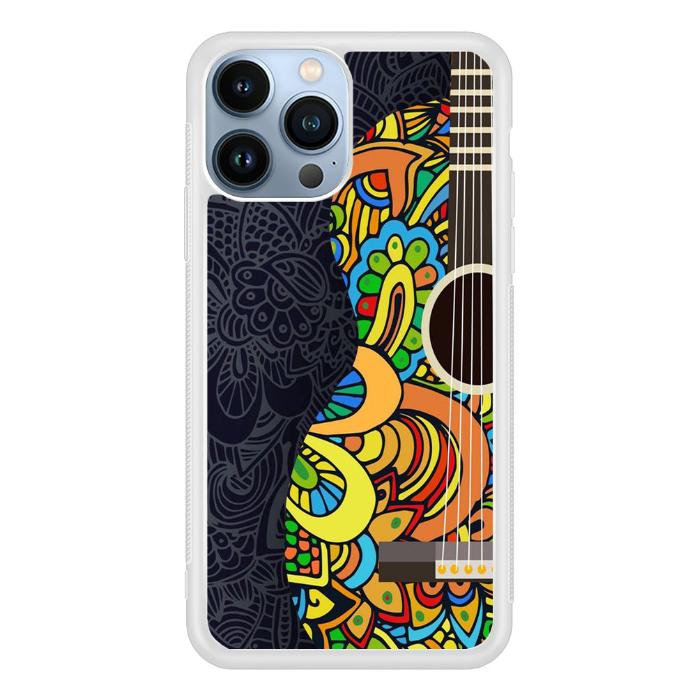 Music Guitar Art 001 iPhone 14 Pro Case-Phone Case-Rubber White (2D Case)-Altracase