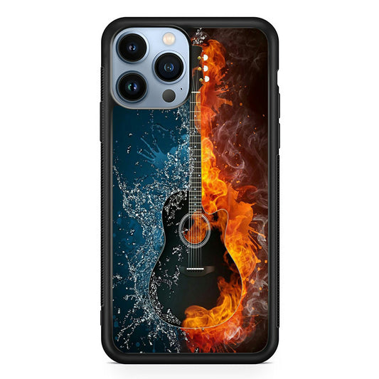 Music Guitar Art 002 iPhone 14 Pro Case-Phone Case-Rubber Black (2D Case)-Altracase
