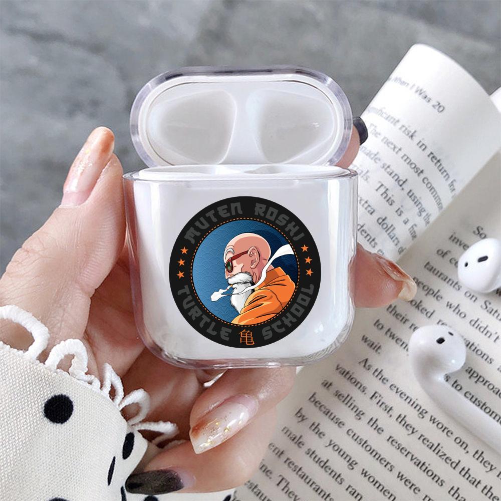 Muten Roshi Turtle School Hard Plastic Protective Clear Case Cover For Apple Airpods-AirPod Case-Altracase