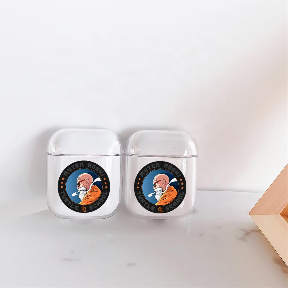 Muten Roshi Turtle School Hard Plastic Protective Clear Case Cover For Apple Airpods-AirPod Case-Altracase