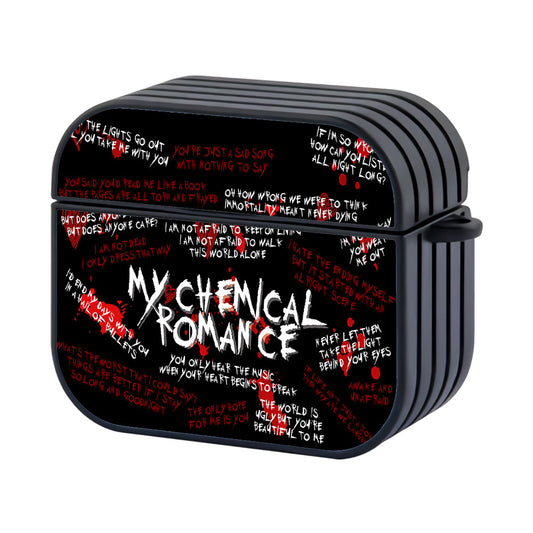 My Chemical Romance Lyrics Hard Plastic Case Cover For Apple AirPods 4 - AirPod Case - Altracase