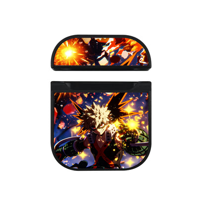 My Hero Academia Bakugo Explosion Apple AirPods Case-AirPod Case-Black-Altracase