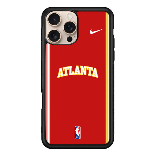 NBA Atlanta Hawks Red Nike iPhone 16 Pro Max Case - Altracase