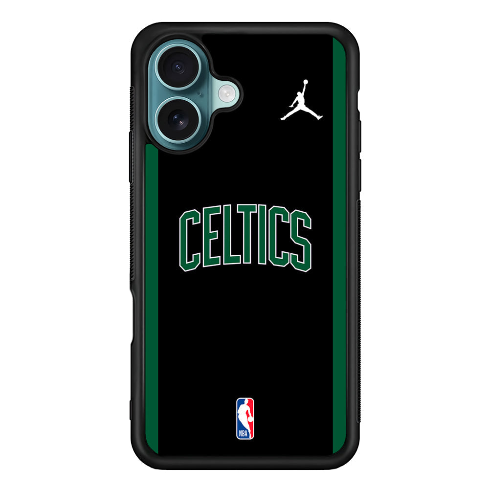 NBA Boston Celtics Black Jordan iPhone 16 Plus Case - Altracase