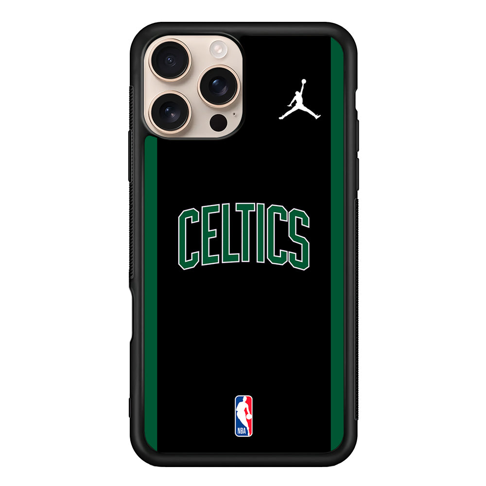 NBA Boston Celtics Black Jordan iPhone 16 Pro Case - Altracase