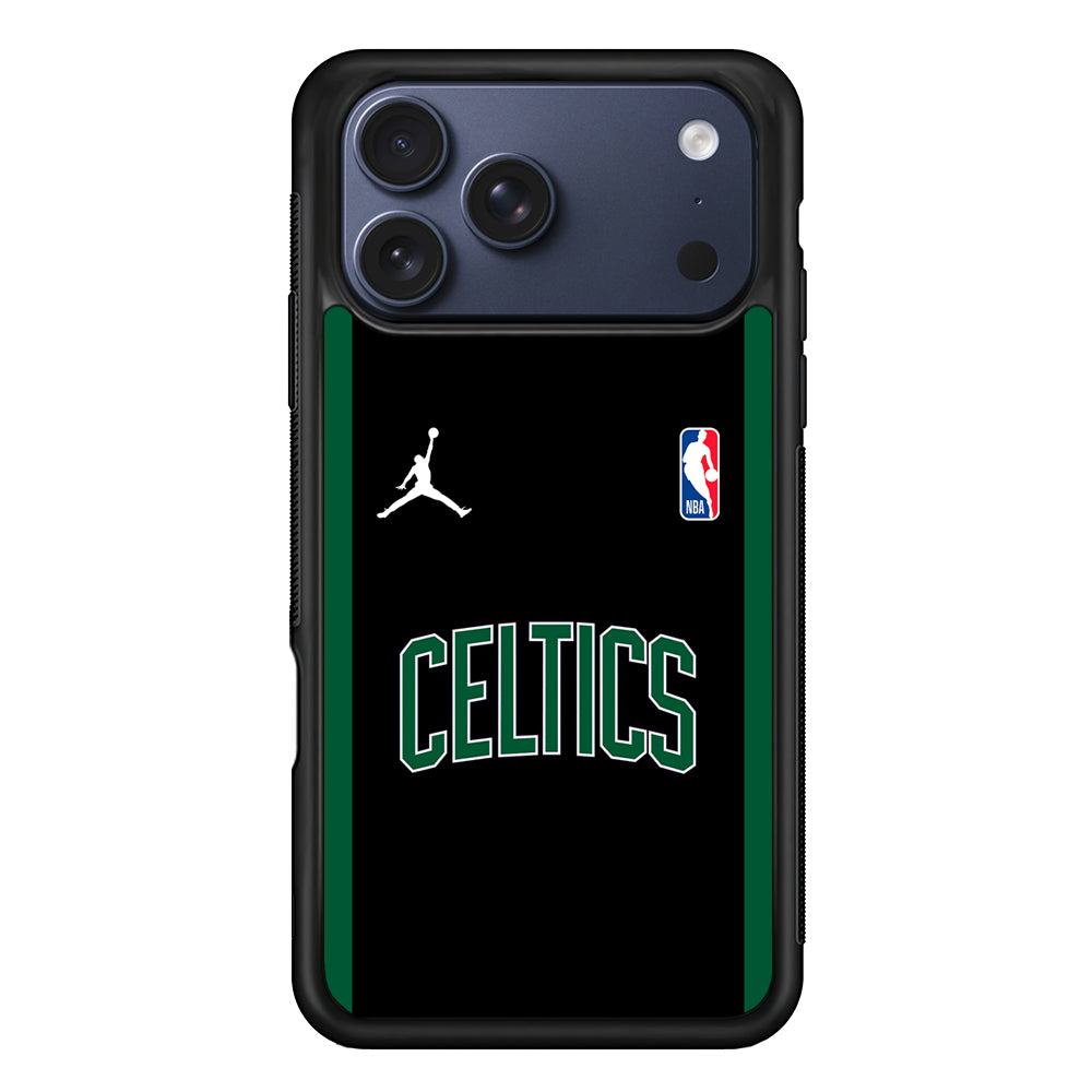 NBA Boston Celtics Black Jordan iPhone 17 Pro Case - Altracase