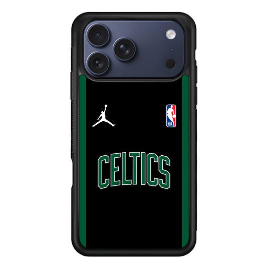NBA Boston Celtics Black Jordan iPhone 17 Pro Case - Altracase