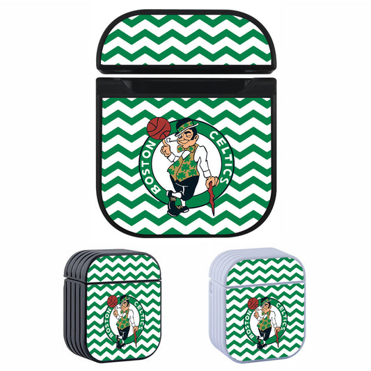NBA Boston Celtics Chevron Patern Apple AirPods Case-AirPod Case-Altracase