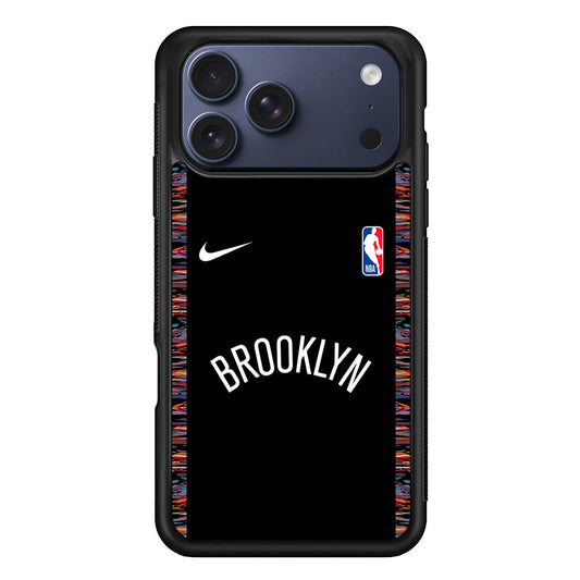 NBA Brooklyn Nets Black Nike iPhone 17 Pro Max Case - Altracase