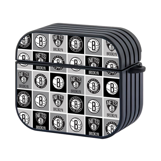 NBA Brooklyn Nets Collage Of Logo Apple Airpods 3 Case - AirPod Case - Altracase