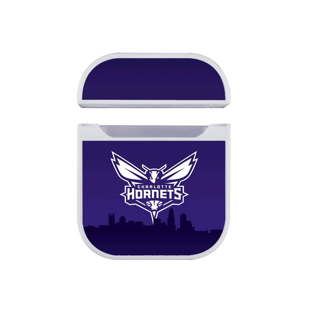 NBA Charlotte Hornets Shadow of The City Apple AirPods Case-AirPod Case-White-Altracase