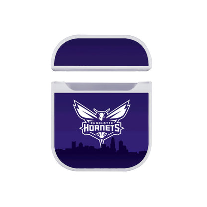 NBA Charlotte Hornets Shadow of The City Apple AirPods Case-AirPod Case-White-Altracase