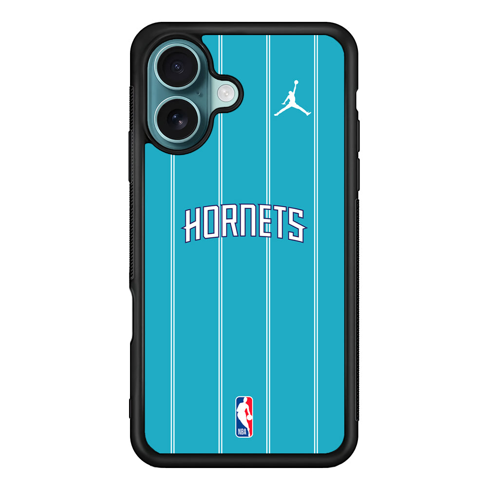 NBA Charlotte Hornets Teal Jordan iPhone 16 Plus Case - Altracase