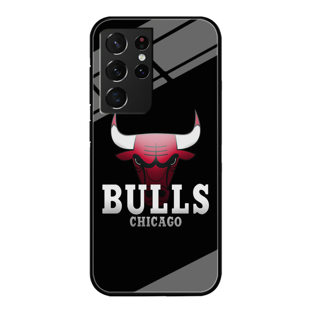 NBA Chicago Bulls Basketball 002 Samsung Galaxy S21 Ultra Case-Phone Case-Tempered Glass Case-Altracase
