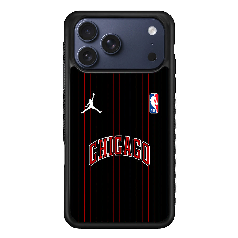 NBA Chicago Bulls Black Jordan iPhone 17 Pro Max Case - Altracase
