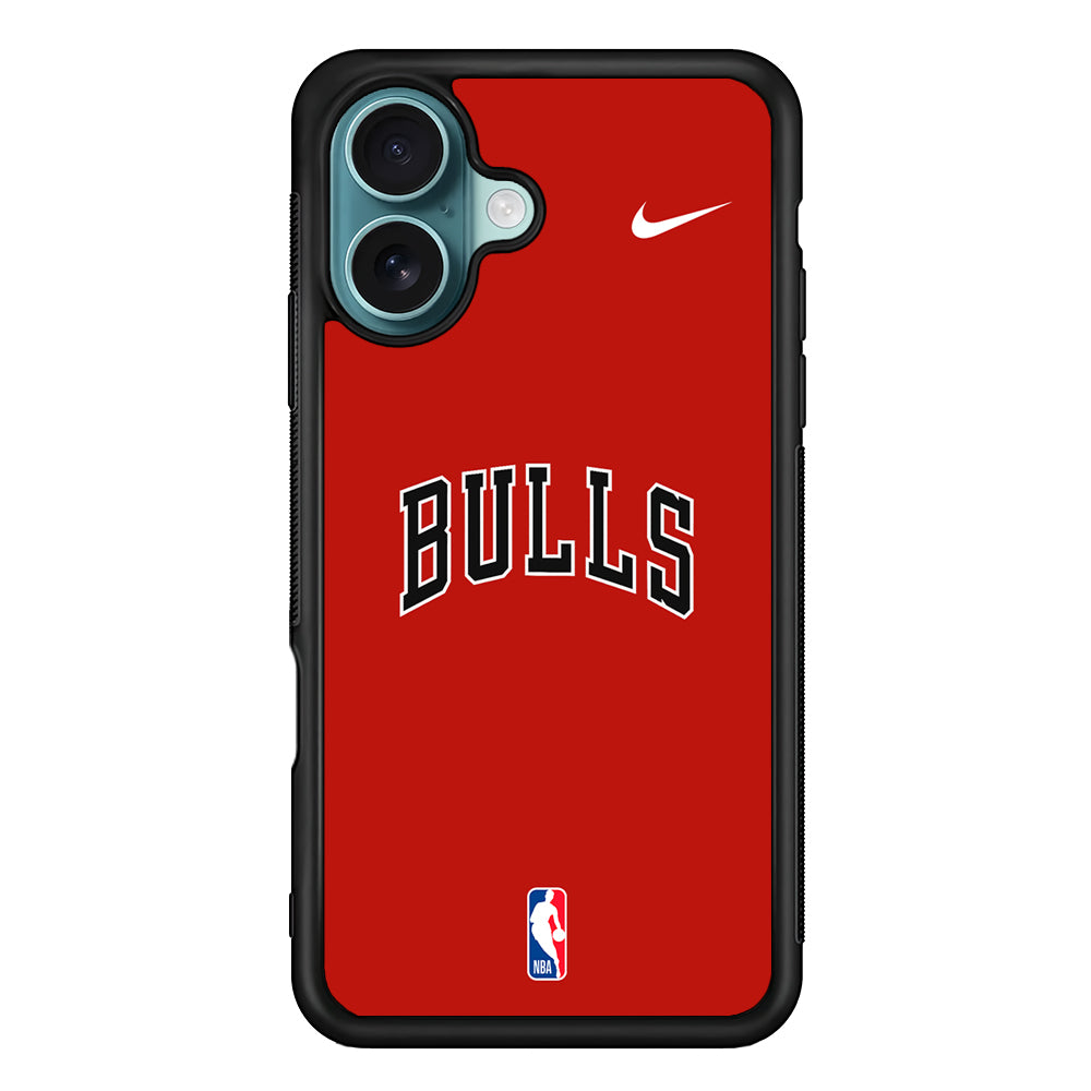NBA Chicago Bulls Red Nike iPhone 16 Case - Altracase