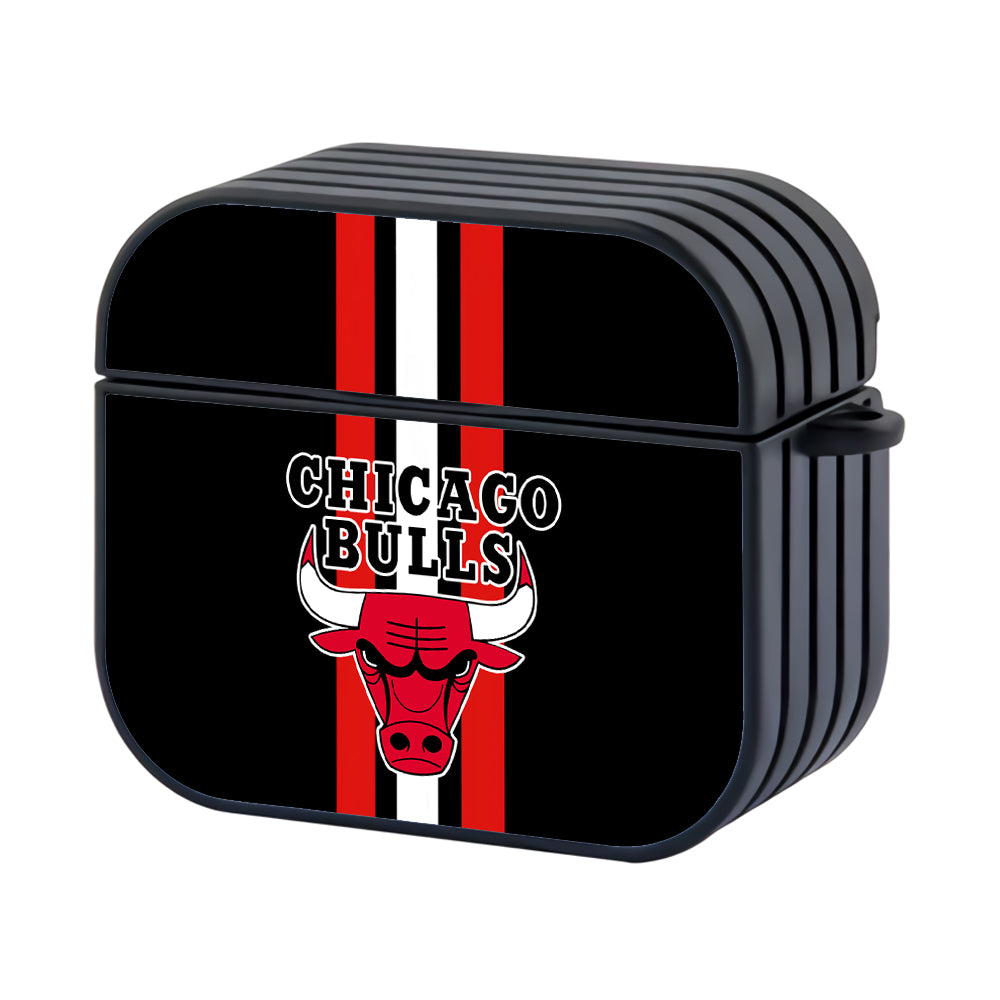 NBA Chicago Bulls Stripe and Emblem Apple Airpods 3 Case - AirPod Case - Altracase