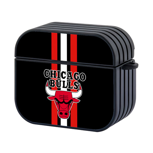 NBA Chicago Bulls Stripe and Emblem Apple Airpods 3 Case - AirPod Case - Altracase