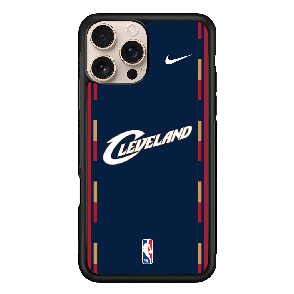 NBA Cleveland Cavaliers Navy Nike iPhone 16 Pro Max Case - Altracase
