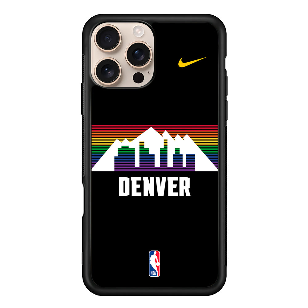 NBA Denver Nuggets Black Nike iPhone 16 Pro Max Case - Altracase