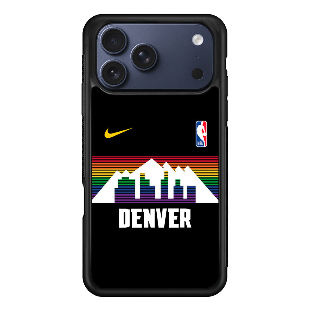 NBA Denver Nuggets Black Nike iPhone 17 Pro Max Case - Altracase