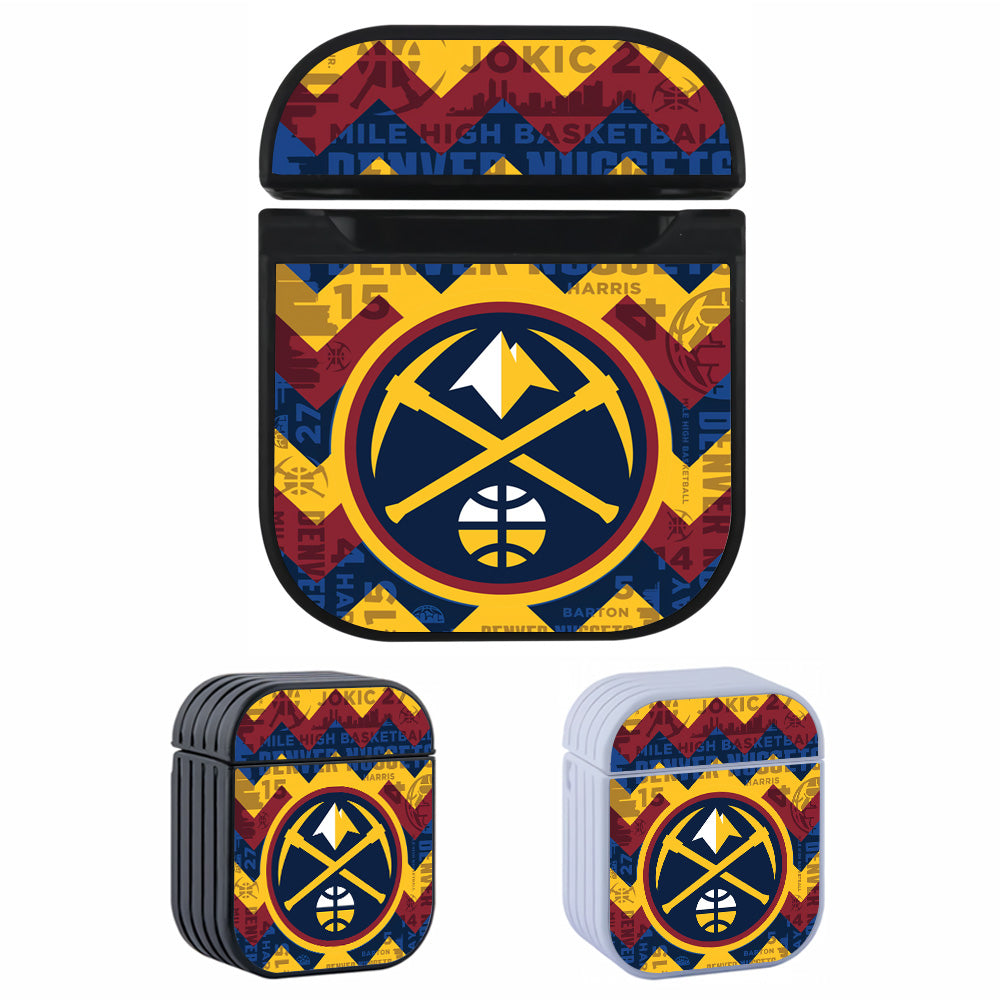 NBA Denver Nuggets Chevron Apple AirPods Case-AirPod Case-Altracase