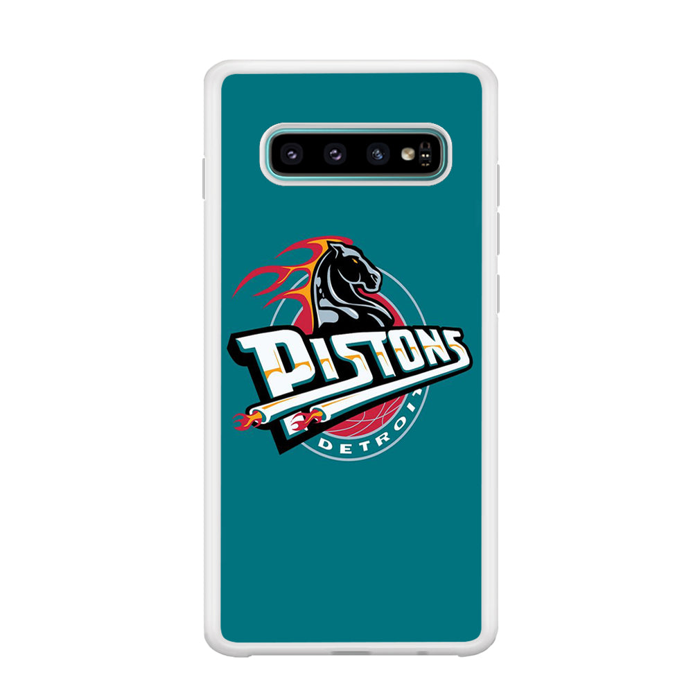 NBA Detroit Pistons Basketball 001 Samsung Galaxy S10 Case