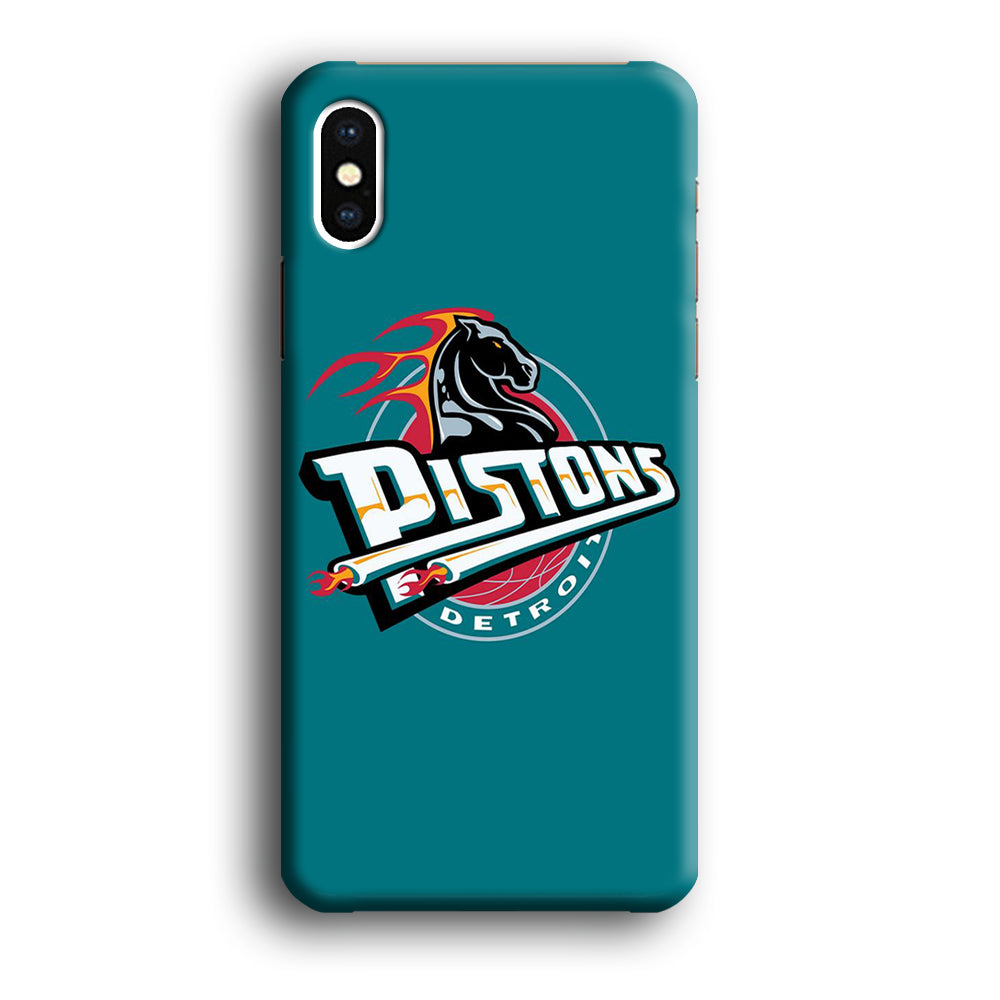 NBA Detroit Pistons Basketball 001 iPhone X Case