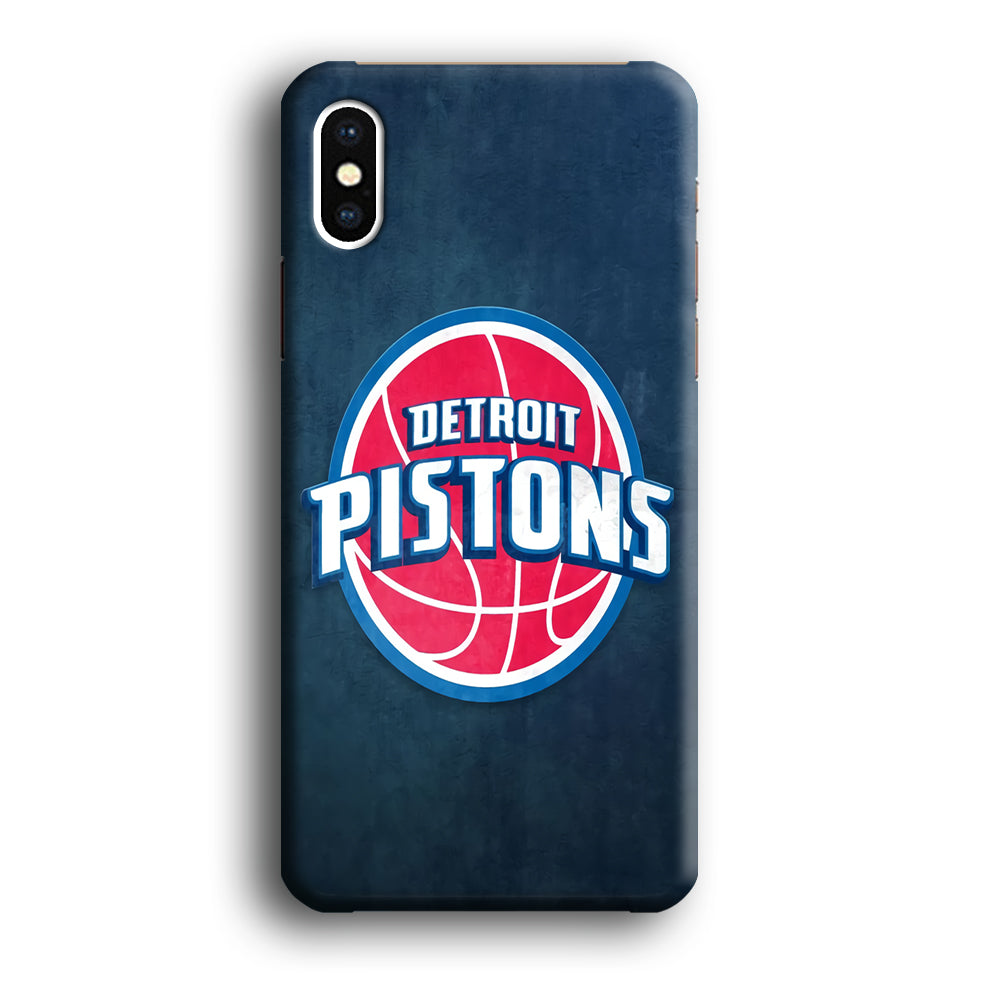 NBA Detroit Pistons Basketball 002 iPhone X Case