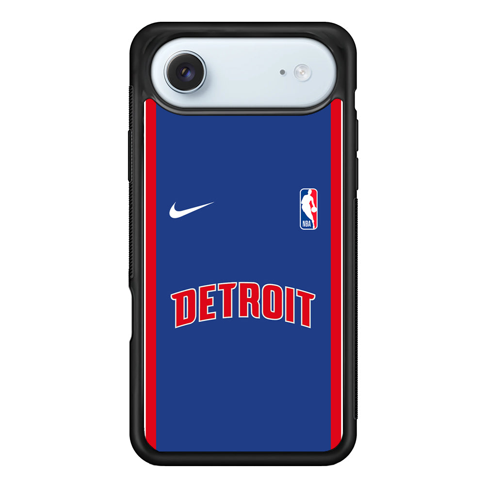 NBA Detroit Pistons Blue Nike iPhone 17 Air Case - Altracase