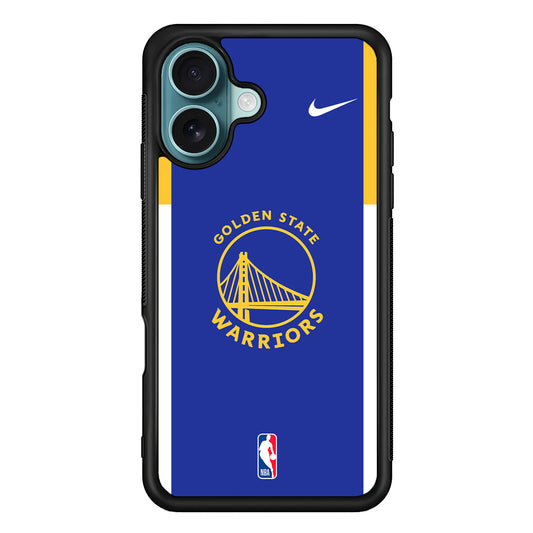 NBA Golden State Warriors Blue Nike iPhone 16 Case - Altracase