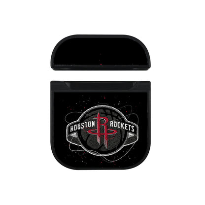 NBA Houston Rockets Abstract Apple AirPods Case-AirPod Case-Black-Altracase
