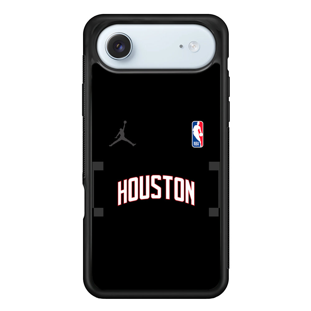 NBA Houston Rockets Black Jordan iPhone 17 Air Case - Altracase