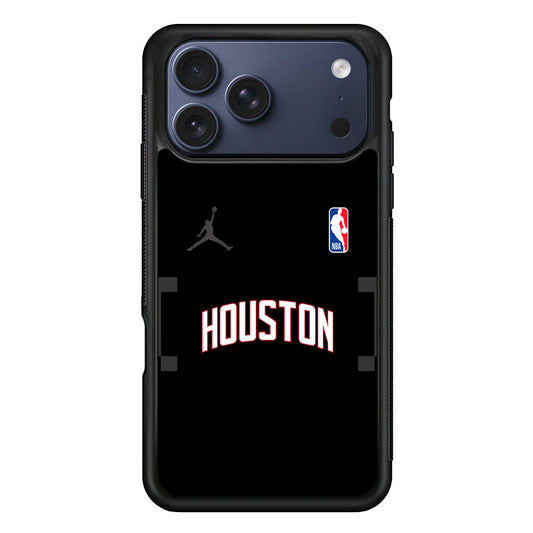 NBA Houston Rockets Black Jordan iPhone 17 Pro Max Case - Altracase
