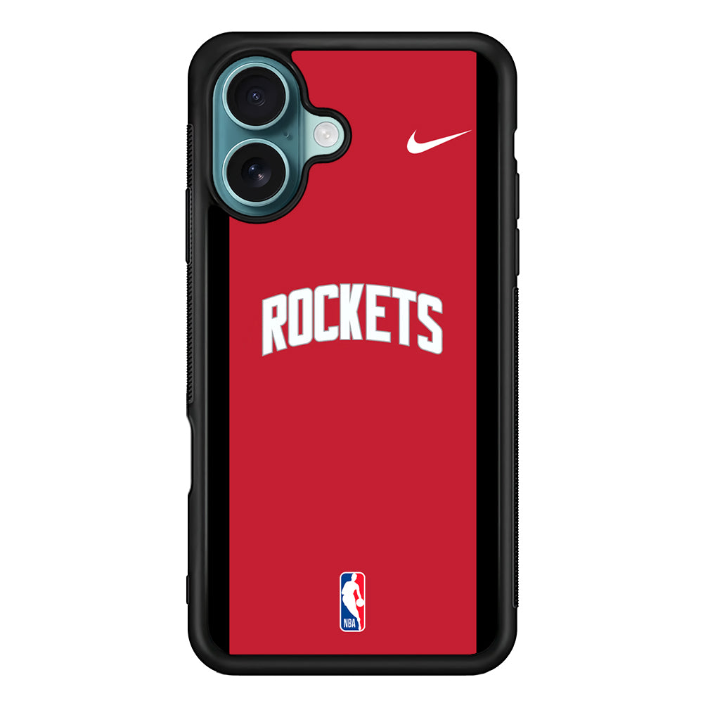 NBA Houston Rockets Red Nike iPhone 16 Case - Altracase