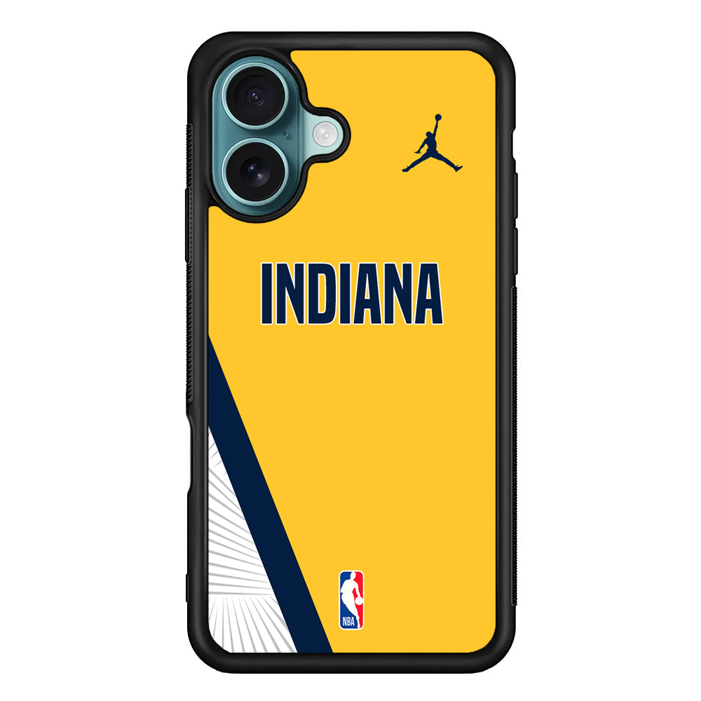 NBA Indiana Pacers Yellow Jordan iPhone 16 Plus Case - Altracase
