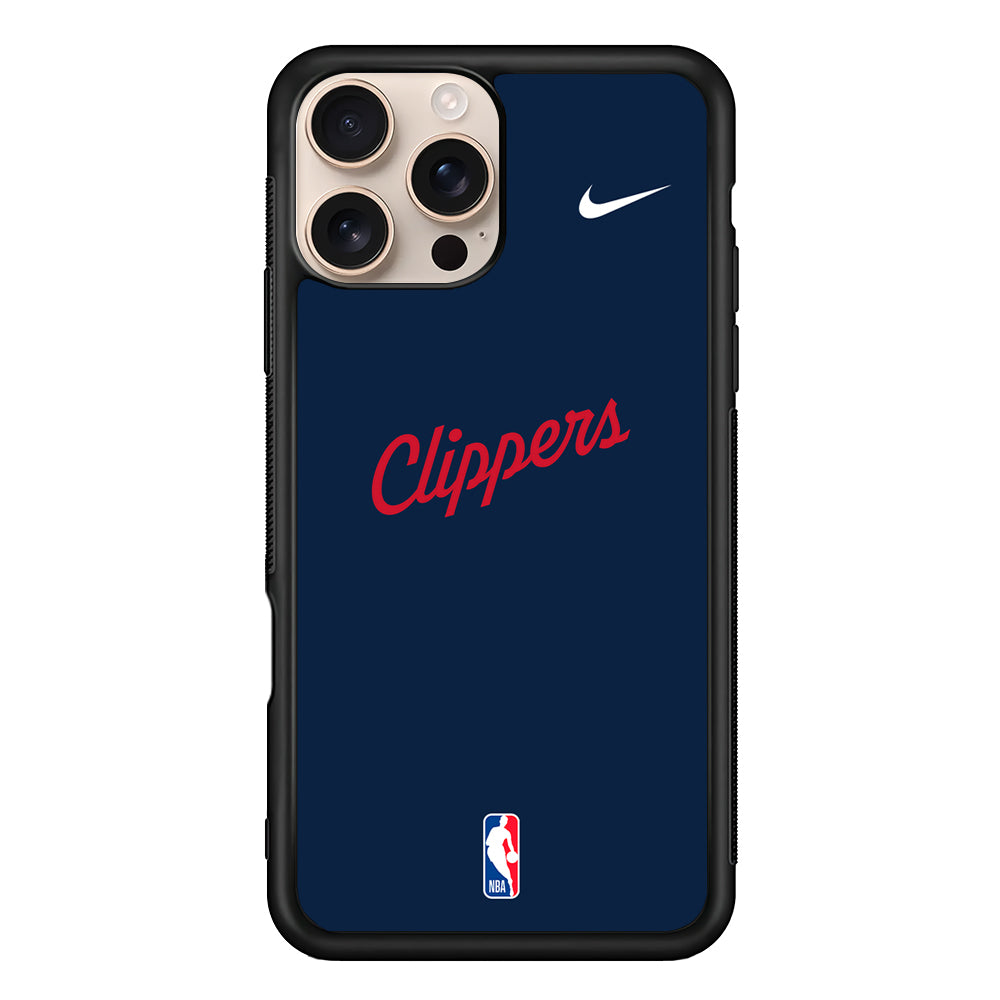 NBA LA Clippers Navy Nike iPhone 16 Pro Case - Altracase